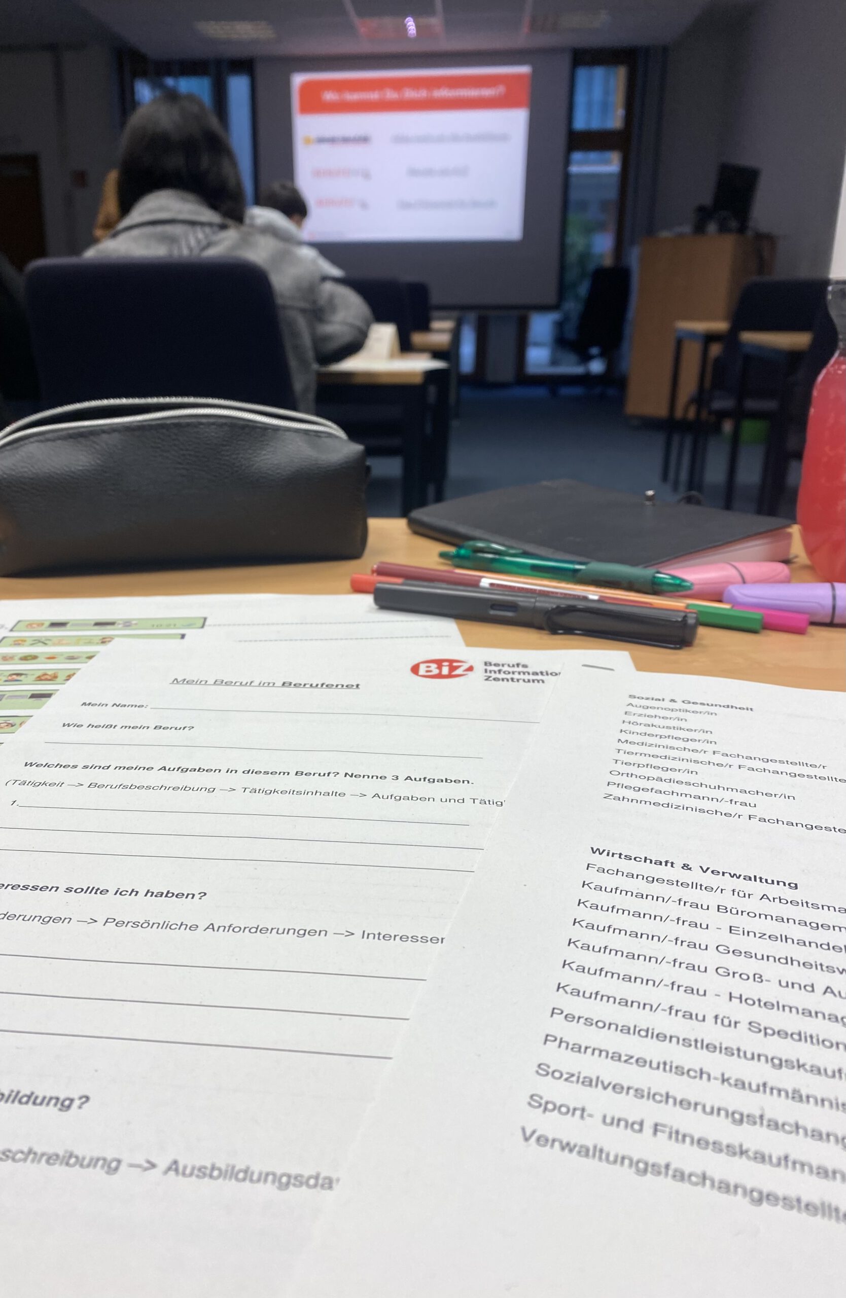 Besuch der Berufsinformationsveranstalung