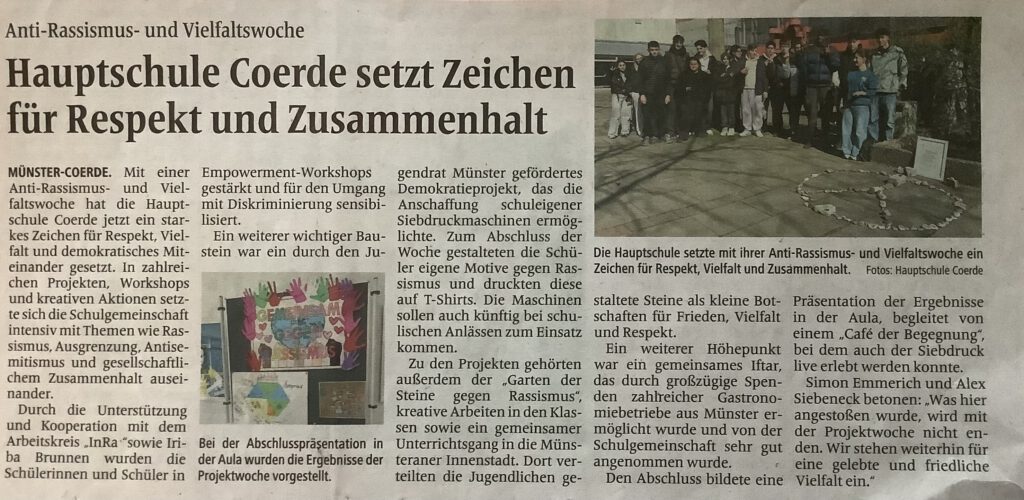 Projektwoche Anti Rassismus